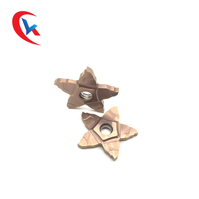 Chiều rộng rãnh hình ngũ giác 5 mặt Chiều rộng 1.0-3.0 Mm Giải pháp xử lý cạnh cắt Chèn rãnh cacbua