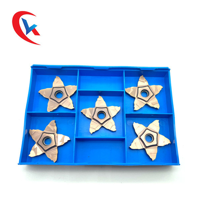 Chiều rộng rãnh hình ngũ giác 5 mặt Chiều rộng 1.0-3.0 Mm Giải pháp xử lý cạnh cắt Chèn rãnh cacbua