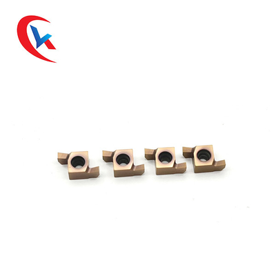 Chèn rãnh cacbua phủ đồng 10 Gói 9GR Bộ phận công cụ có độ chính xác cao HRA 91.8