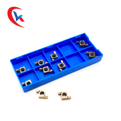 Chèn rãnh cacbua phủ đồng 10 Gói 9GR Bộ phận công cụ có độ chính xác cao HRA 91.8