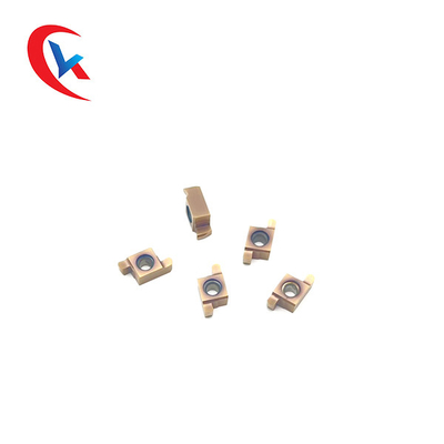 GER200-100CR Phôi được xử lý bằng PVD màu xám nhạt Mảnh chèn rãnh cacbua