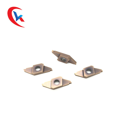 Mảnh dao tiện rãnh cacbua TKF16R200-S có độ cứng HRA 91.8 Màu xám nhạt