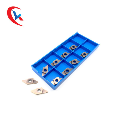 Mảnh dao tiện rãnh cacbua TKF16R200-S có độ cứng HRA 91.8 Màu xám nhạt
