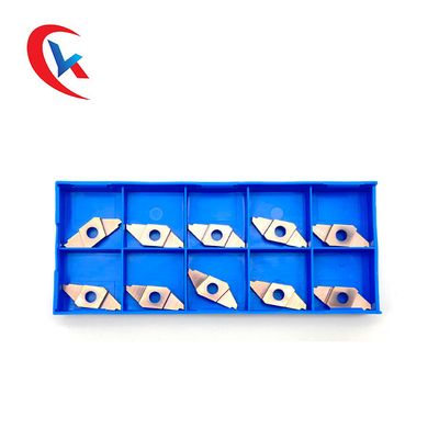 TKF16L200-S16 Dành cho máy tiện quay Chiều rộng khe 1,0-3,0mm Xử lý lớp phủ PVD Hạt dao tạo rãnh cacbua