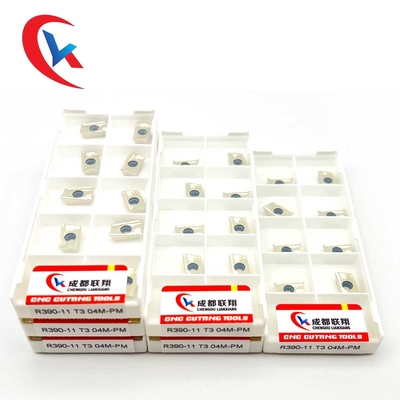 R390 11T304PM Phụ kiện phay vai Gia công các bộ phận bằng thép, Phụ kiện phay cacbua bằng thép không gỉ