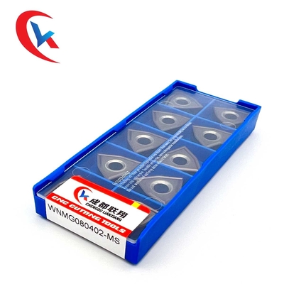 WNMG080402-MS Gia công các bộ phận bằng thép Hoàn thiện bằng thép không gỉ Lớp phủ vật lý Chèn cacbua vonfram
