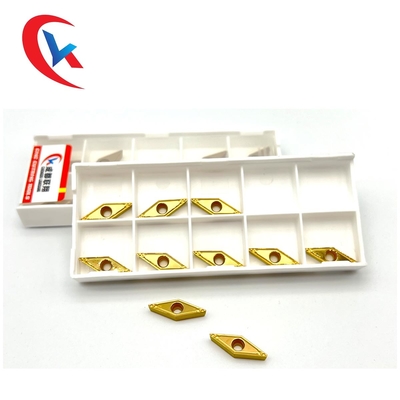 VBMT110304-HQ Miếng chèn nhàm chán được phủ hóa học màu vàng cho miếng chèn cacbua vonfram bằng thép