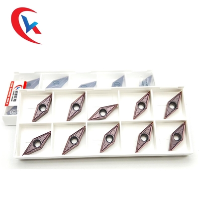 VBMT160404-MV Hoàn thiện bằng thép không gỉ Vonfram cacbua Chèn lớp phủ PVD