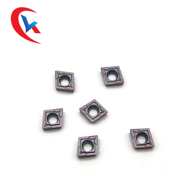 CCMT060204 Phay cacbua Chèn thép không gỉ Hoàn thiện Pvd tráng