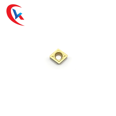 CCMT060204 Gia công thép cacbua vonfram chèn lớp phủ hóa học màu vàng