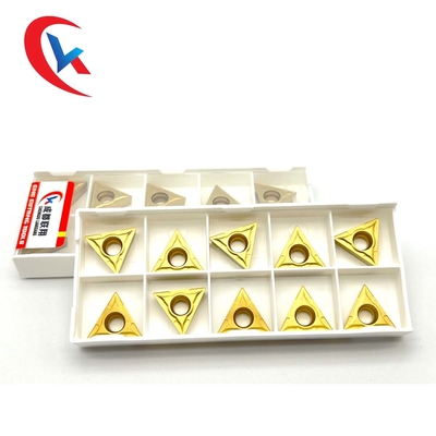 TCMT16T304 Gia công thép phủ hóa chất màu vàng Chèn cacbua vonfram