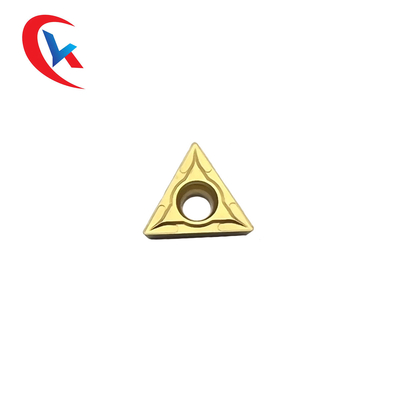 TCMT16T304 Gia công thép phủ hóa chất màu vàng Chèn cacbua vonfram