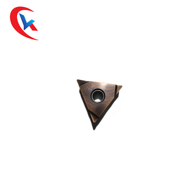 Chèn cacbua vonfram CNC hình tam giác Hoàn thiện với lỗ hình trụ