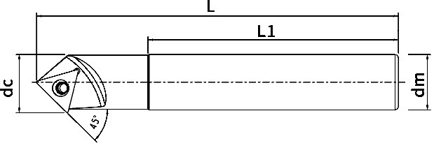 Dụng cụ vát mép SSP-45 ° Thanh mài vát mép để gia công các bộ phận bằng thép và các bộ phận hợp kim