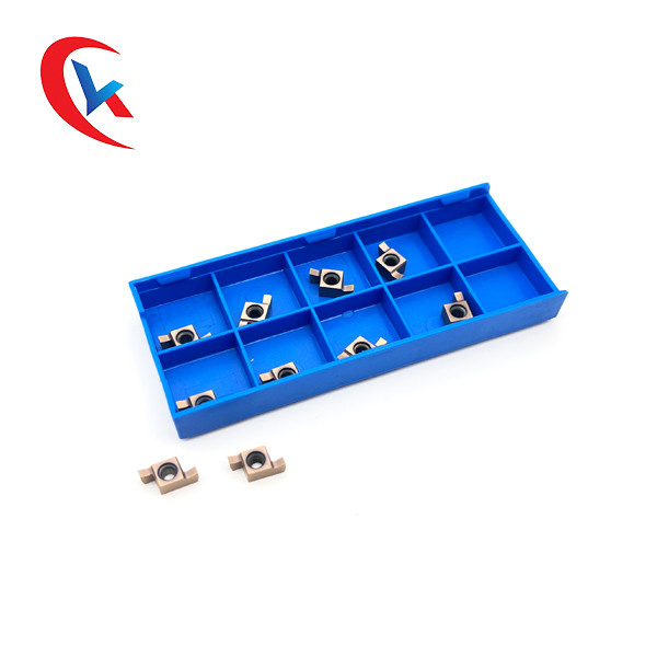 Chèn rãnh cacbua phủ đồng GER-C Chiều rộng khe 1.0-3.0mm cho máy CNC