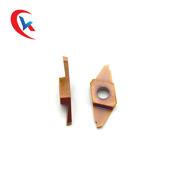 TKF16L200-S16 Dành cho máy tiện quay Chiều rộng khe 1,0-3,0mm Xử lý lớp phủ PVD Hạt dao tạo rãnh cacbua
